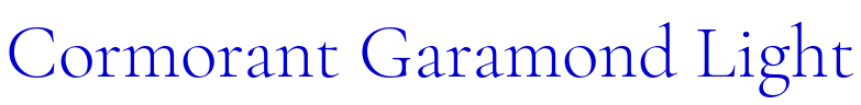 Cormorant Garamond Light fonte